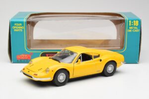 Ferrari Dino 246 GT Gul Anson 1:18 30301W Metall — bild 8 av 8