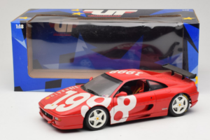 Ferrari F355 Berlinetta Röd med vita hjul UT Models 1:18 180074020-P2 Metall — bild 8 av 8