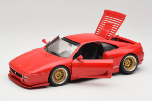 Ferrari F355 Berlinetta Röd Med Custom Guldfälgar UT Models 1:18 180074020-P5 Metall — bild 2 av 8