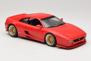 Ferrari F355 Berlinetta Röd Med Custom Guldfälgar UT Models 1:18 180074020-P5 Metall — bild 6 av 8