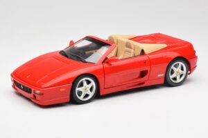 Ferrari F355 Spider Röd Hot Wheels 1:18 25733 Metall