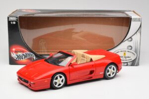 Ferrari F355 Spider Röd Hot Wheels 1:18 25733 Metall — bild 8 av 8