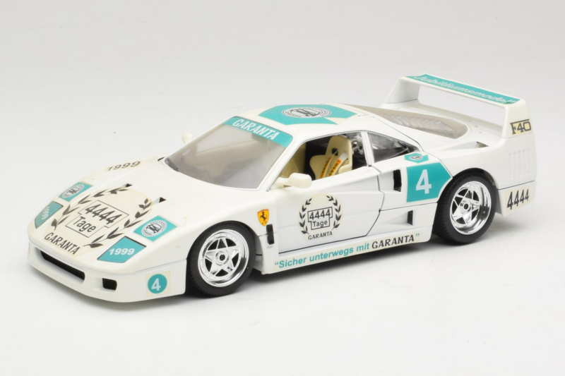 Ferrari F40 4444 Tage Garanta #4 Vit Bburago 1:18 3332-W5 Metall