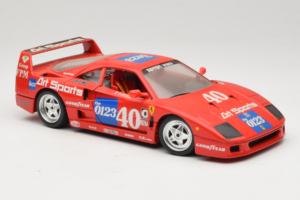 Ferrari F40 #40 J-P. Jabouille / O. Grouillard Art Sports 1987 Bburago 1:18 3332-A1 Metall — bild 6 av 8