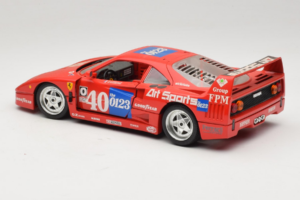 Ferrari F40 #40 J-P. Jabouille / O. Grouillard Art Sports 1987 Bburago 1:18 3332-A1 Metall — bild 7 av 8