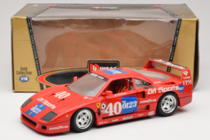 Ferrari F40 #40 J-P. Jabouille / O. Grouillard Art Sports 1987 Bburago 1:18 3332-A1 Metall — bild 8 av 8