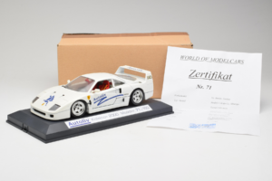 Ferrari F40 Autoliv Vit Limiterad Upplaga 150 ex Exclusive Cars 1:18 EC001 Metall — bild 9 av 9