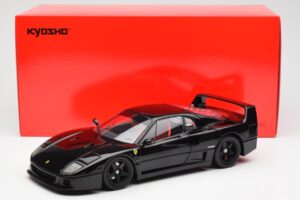 Ferrari F40 Svart Kyosho 1:18 08416BK Metall — bild 10 av 10