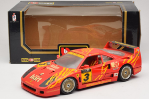 Ferrari F40 Evoluzione #3 Brummel Röd 1987 Bburago 1:18 3022-P2 Metall — bild 8 av 8