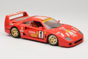 Ferrari F40 Evoluzione #1 Pirelli Röd 1992 Bburago 1:18 3042-P1 Metall — bild 6 av 8