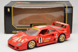 Ferrari F40 Evoluzione #1 Pirelli Röd 1992 Bburago 1:18 3042-P1 Metall — bild 8 av 8