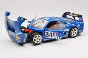 Ferrari F40 Evoluzione #34 Blå Custom 1987 Bburago 1:18 3032-C1 Metall — bild 2 av 8