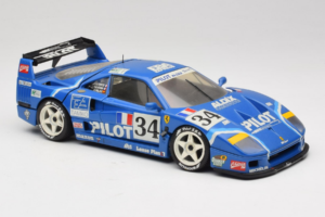 Ferrari F40 Evoluzione #34 Blå Custom 1987 Bburago 1:18 3032-C1 Metall — bild 6 av 8