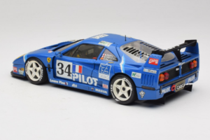 Ferrari F40 Evoluzione #34 Blå Custom 1987 Bburago 1:18 3032-C1 Metall — bild 7 av 8