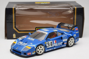 Ferrari F40 Evoluzione #34 Blå Custom 1987 Bburago 1:18 3032-C1 Metall — bild 8 av 8
