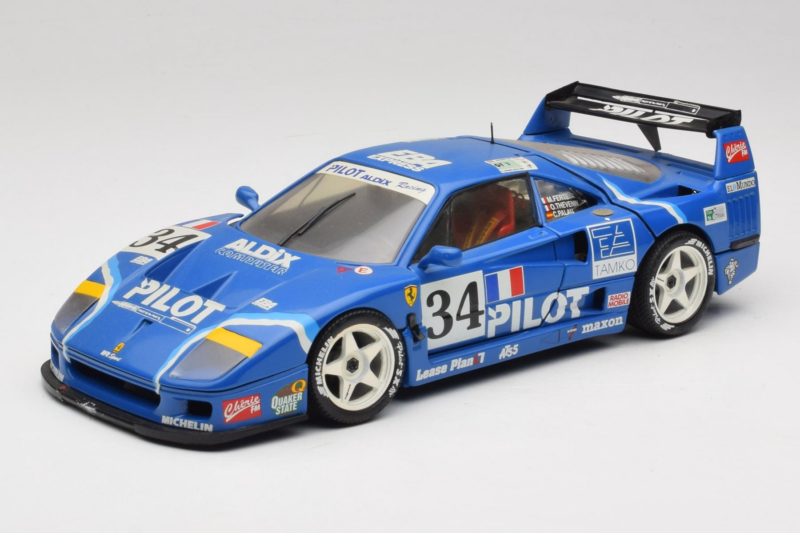 Ferrari F40 Evoluzione #34 Blå Custom 1987 Bburago 1:18 3032-C1 Metall