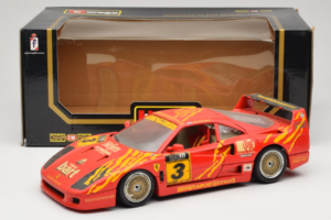 Ferrari F40 #3 F. Kroymans Ferrari Imports Kroymans BBS Wheels Röd 1987 Bburago 1:18 3032-H1 Metall — bild 8 av 8