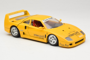 Ferrari F40 Interconti Car HiFi Gul Bburago 1:18 3032-I1 Metall — bild 6 av 8