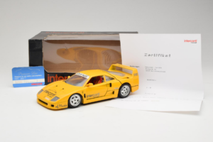 Ferrari F40 Interconti Car HiFi Gul Bburago 1:18 3032-I1 Metall — bild 8 av 8