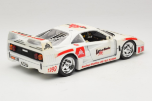 Ferrari F40 Kart-o-Mania Vit Bburago 1:18 3332-W3 Metall — bild 3 av 8