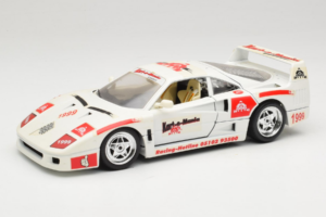 Ferrari F40 Kart-o-Mania Vit Bburago 1:18 3332-W3 Metall