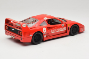 Ferrari F40 #6 V. Colombo L'Indipendente Röd 1987 Bburago 1:18 3032-L1 Metall — bild 3 av 8