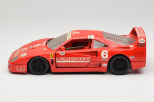 Ferrari F40 #6 V. Colombo L'Indipendente Röd 1987 Bburago 1:18 3032-L1 Metall — bild 4 av 8