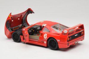 Ferrari F40 #6 V. Colombo L'Indipendente Röd 1987 Bburago 1:18 3032-L1 Metall — bild 5 av 8