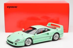 Ferrari F40 Mintgrön Kyosho 1:18 08416MG Metall — bild 10 av 10