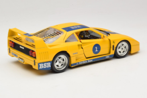 Ferrari F40 #1 Gul Bauer Limiterad Utgåva 100 ex Bburago 1:18 BSR001 Metall — bild 3 av 8