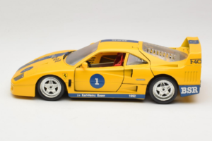Ferrari F40 #1 Gul Bauer Limiterad Utgåva 100 ex Bburago 1:18 BSR001 Metall — bild 4 av 8