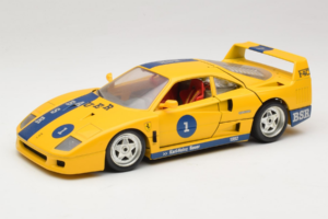 Ferrari F40 #1 Gul Bauer Limiterad Utgåva 100 ex Bburago 1:18 BSR001 Metall