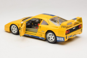 Ferrari F40 #1 Gul Bauer Limiterad Utgåva 100 ex Bburago 1:18 BSR001 Metall — bild 5 av 8