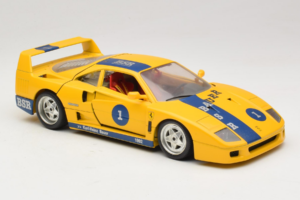 Ferrari F40 #1 Gul Bauer Limiterad Utgåva 100 ex Bburago 1:18 BSR001 Metall — bild 6 av 8