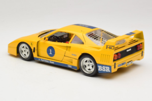 Ferrari F40 #1 Gul Bauer Limiterad Utgåva 100 ex Bburago 1:18 BSR001 Metall — bild 7 av 8