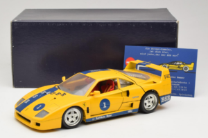 Ferrari F40 #1 Gul Bauer Limiterad Utgåva 100 ex Bburago 1:18 BSR001 Metall — bild 8 av 8