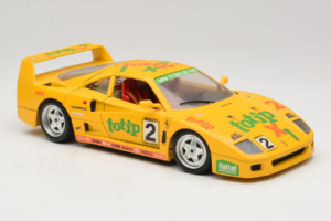 Ferrari F40 Totip Jolly Club #2 Gul Bburago 1:18 3332-Y1 Metall — bild 6 av 8