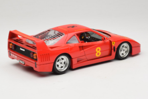 Ferrari F40 #8 Bevro International Röd 1987 Bburago 1:18 3332-P3 Metall — bild 3 av 8