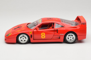 Ferrari F40 #8 Bevro International Röd 1987 Bburago 1:18 3332-P3 Metall — bild 4 av 8