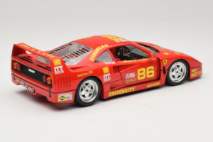 Ferrari F40 LM #86 Ch. Pozzi IMSA 24 Hours of Le Mans 1985 Röd Bburago 1:18 3332-P6 Metall — bild 3 av 8