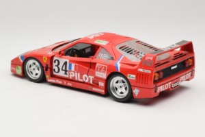 Ferrari F40 LM Pilot #34 Ferte / Thavenin / Palau 24 Hours of Le Mans 1995 Röd Bburago 1:18 3032-P3 Metall — bild 7 av 8