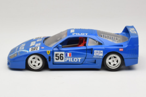 Ferrari F40 Pilot #56 Blå Bburago 1:18 3332-BL1 Metall — bild 4 av 8
