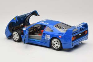 Ferrari F40 Pilot #56 Blå Bburago 1:18 3332-BL1 Metall — bild 5 av 8
