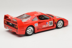 Ferrari F40 #56 Pilot Röd 1987 Bburago 1:18 3332-P2 Metall — bild 3 av 8
