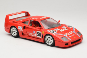 Ferrari F40 #56 Pilot Röd 1987 Bburago 1:18 3332-P2 Metall — bild 6 av 8