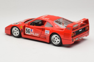 Ferrari F40 #56 Pilot Röd 1987 Bburago 1:18 3332-P2 Metall — bild 7 av 8