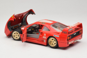 Ferrari F40 Pirelli Agip #1 Ferrari Club Italia Röd Bburago 1:18 3032-P2 Metall — bild 5 av 8