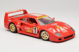 Ferrari F40 Pirelli Agip #1 Ferrari Club Italia Röd Bburago 1:18 3032-P2 Metall — bild 6 av 8