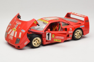 Ferrari F40 Evoluzione #1 Pirelli Agip Röd med Guldiga Hjul 1992 Bburago 1:18 3042-P2 Metall — bild 2 av 8