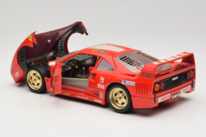 Ferrari F40 Evoluzione #1 Pirelli Agip Röd med Guldiga Hjul 1992 Bburago 1:18 3042-P2 Metall — bild 5 av 8